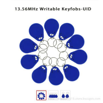 UID RFID Tag and rewritable keyfob Mif 1k s50 13.56MHz